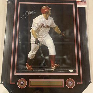 Jim Thome autograph signed Philadelphia Phillies 16x20 spotlight photo framedJSA
